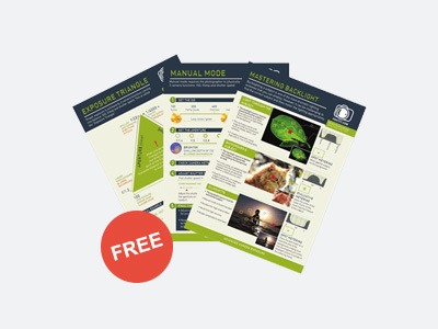 FREE BONUS: 3 printable cheat sheets – ‘Exposure Triangle’, ‘Manual Mode’ &amp; ‘Mastering Backlight’ ($15 Value)