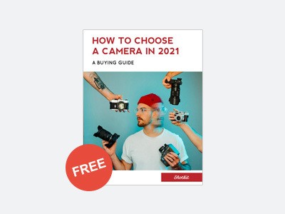 FREE BONUS: Complete camera buyers guide — Covers all of the major brands, types of cameras, video performance, size and ergonomics, accessories + lenses! ($15 Value)