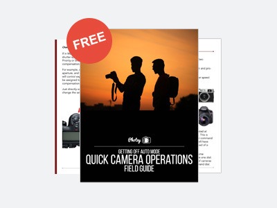 FREE BONUS: 26 page quick camera operations field guide. The perfect reference tool for understanding each of the different settings on your camera. ($20 Value)