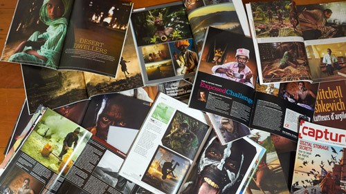 Magazines featuring Mitchell's work